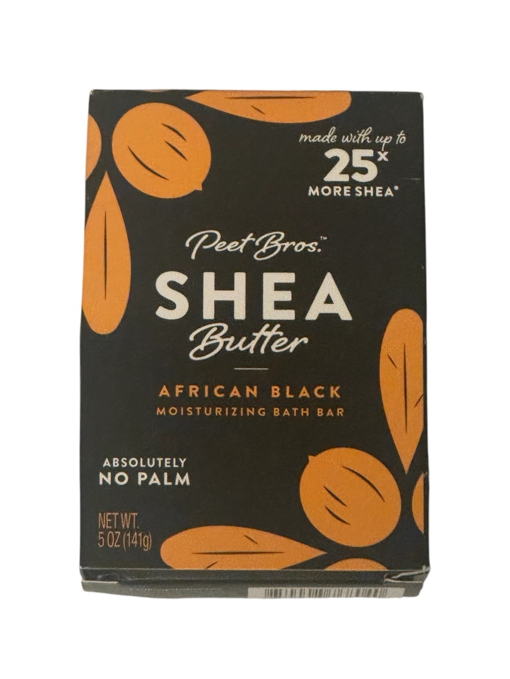 Shea Butter African Black Moisturizing Bath Bar - Black & Orange